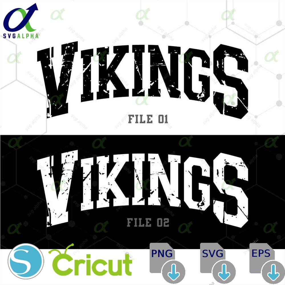 Vikings Svg Png Vikings Distressed Png Vikings Mascot Svg Vikings Cheer Svg Vikings Football Svg Vikings Team Spirit Png